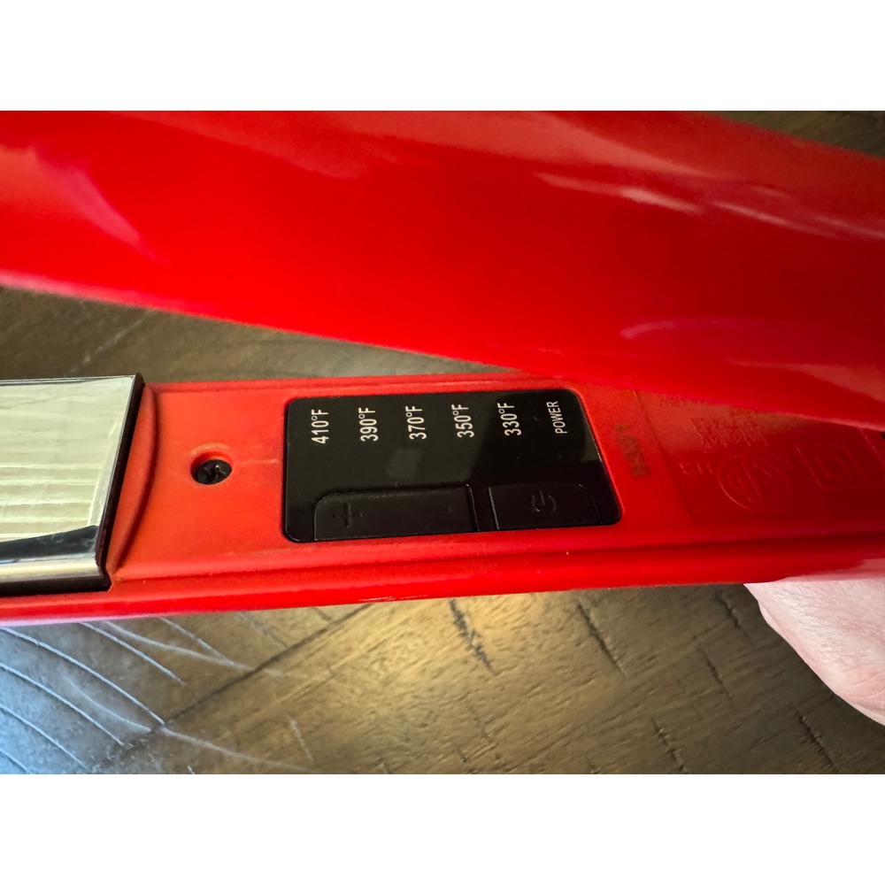 CHI Red Flat Iron Hair‎ Straightener Ceramic Plates 1" - Picture 5 of 5